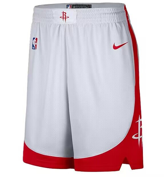 Men's Houston Rockets White Shorts (Run Small) Men's Houston Rockets White Shorts (Run Small)